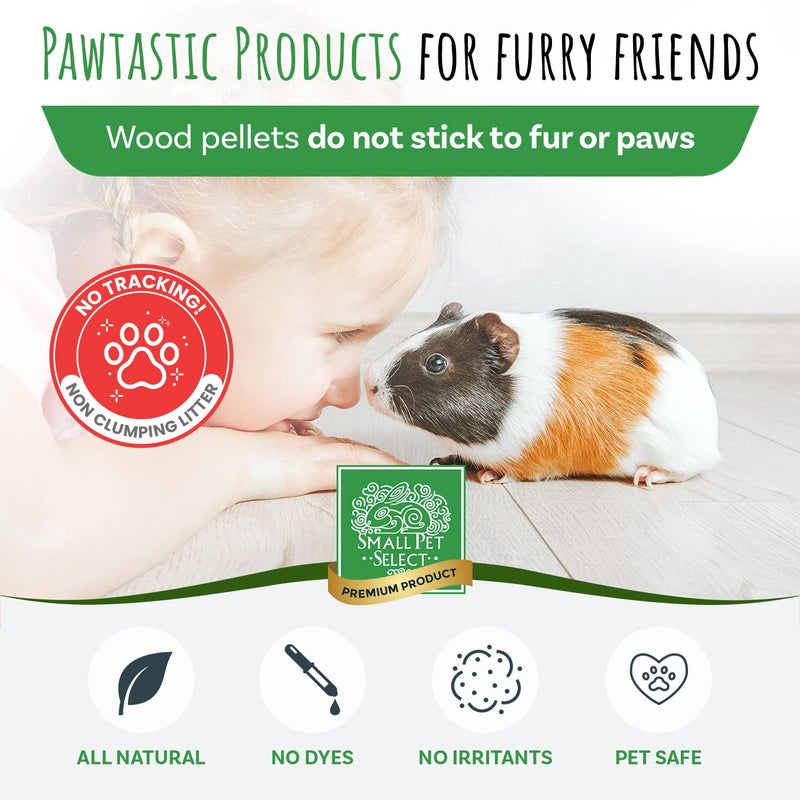 Small Pet Select Pine Pellet Bedding 8lb, Litter Pellets for Rabbit, Guinea Pig, Hamster, Bunny and other Small Animals, Made in USA, 8lb - Image 4
